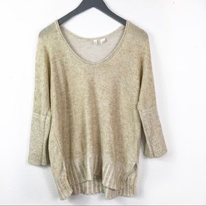 Anthropologie Moth Cream Sweater